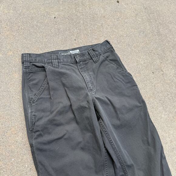 Men's Carhartt Gray Rugged Flex Canvas Utility Work Wear Cargo Pants Sz 30 x 32 - Picture 6 of 7